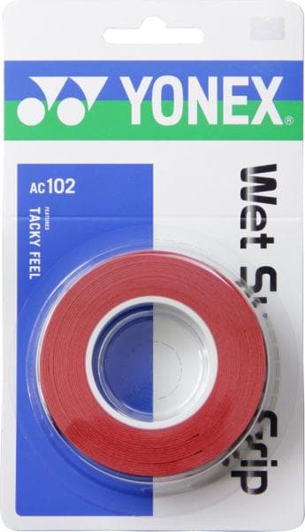 YONEX ヨネックス ヨネックス　ウエットスーパーグリップ（3ボンイリ）　品番：AC102　カラー：ワインレッド（037）