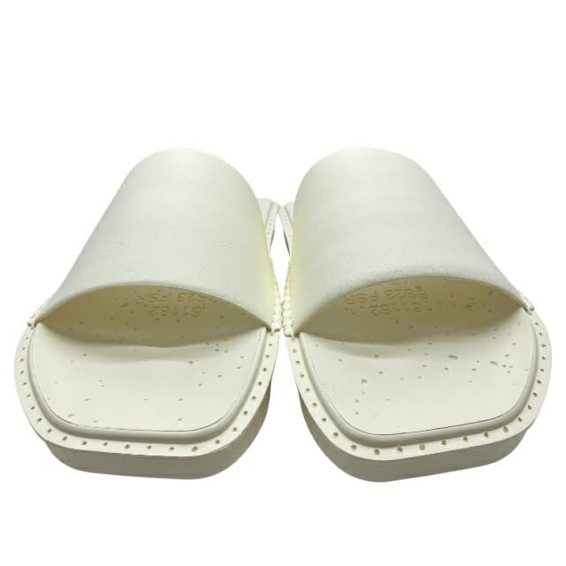 未使用 ワイスリー WATER SLIDE FZ6424 サンダル 厚底 シャワー スリッパ フラット シューズ ベルト ホワイト Y-3 [サイズ7(約25.5cm)] メンズ 高級感 人気モデル 定番デザイン