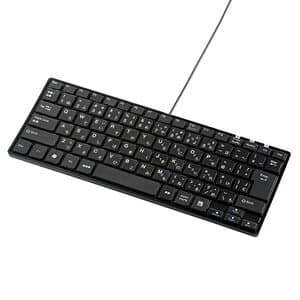 (LINEクーポン有)サンワサプライ SKB-SL20BK 静音スリムキーボード SKBSL20BK ブラック SANWA SUPPLY 有線キーボード テンキーなし USB パソコン周辺機器 ワイアード ワイヤード
