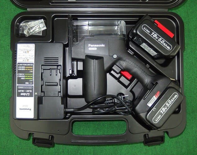 パナソニック EZ45A3LJ2G-B 18V-5.0Ahデュアル角穴カッター 予備電池付セット 黒 新品 純正品