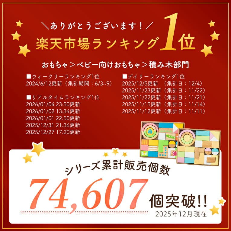 お買い物マラソンポイント5倍★【名入れ無料& 1年保証】積み木 つみき 木のおもちゃ SOUNDブロックス Large エデュテ 知育玩具 1歳誕生日プレゼント 1歳 赤ちゃん 0歳 一歳 1歳半 2歳 出産祝い ギフト 女の子 男の子 音のなる積み木 thumbnail 3