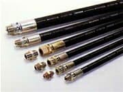 十川ゴム ハイドロリックホース 一般油圧配管用スリム耐摩耗ホース NSL-205-6 金具01+01付 長さ4800mm