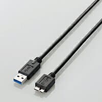 エレコム USB microBケーブル USB3.0 (A-microB) 1m ブラック ELECOM USB3-AMB10BK thumbnail 2