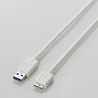 エレコム USB microBケーブル USB3.0 (A-microB) 1m ホワイト ELECOM USB3-AMB10WH thumbnail 2