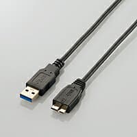 エレコム USB microBケーブル USB3.0 極細 (A-microB) 1.5m ブラック ELECOM USB3-AMBX15BK thumbnail 2