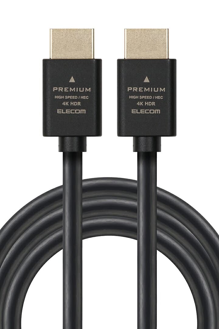 【お買い物マラソン 連動ポイントアップ】エレコム Premium HDMIケーブル スタンダード 最大4K/60Hzの解像度に対応 3.0m ブラック ELECOM ECDH-HDP30BK thumbnail 2