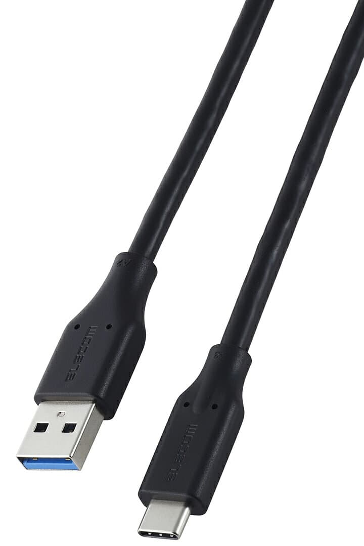 エレコム USB Type-Cケーブル USB-A - Type-C USB 5Gbps 15W タイプC スタンダード 2.0m ブラック ELECOM MPA-ACEC5G20BK thumbnail 2