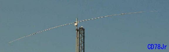 【代引・後払い・時間指定・他の商品同梱発送不可】クリエート　CD78Jrアマチュア無線3.5/3.8MHzダイポールアンテナ