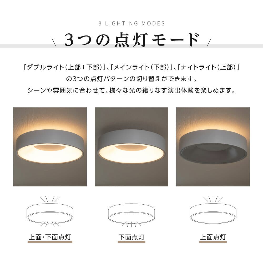【楽天ランキング1位】シーリングライト led おしゃれ 照明 電気 10畳 LEDシーリングライト リモコン 北欧 明るい 調光 調色 ライト リビング 子供部屋 寝室 和室 洋室 インテリア インテリア照明 カフェ b-00016 thumbnail 2