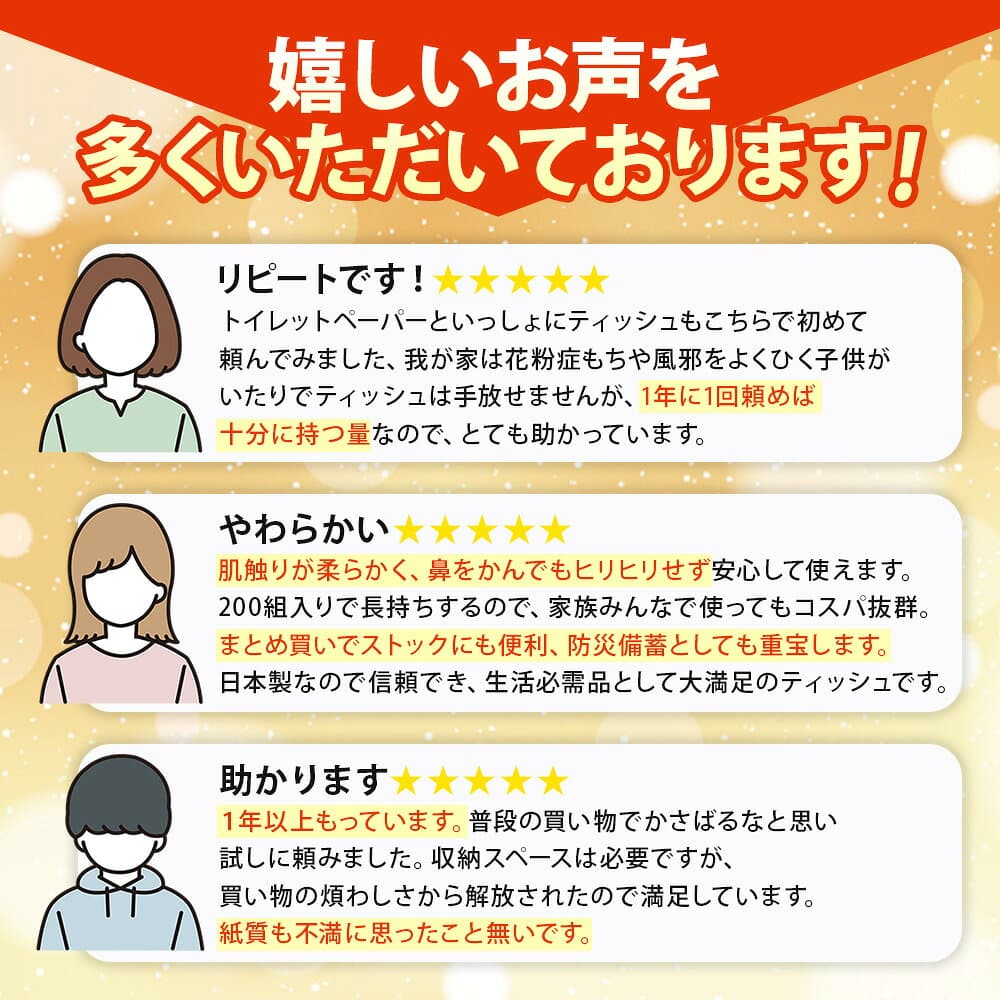 【ふるさと納税】≪選べる 内容量 ≫ ブライティア ソフト ボックスティッシュ 200組 400枚 60箱 & 15箱 (5箱×3) BOX 日本製 まとめ買い ティッシュ リサイクル 長持 防災 常備品 日用雑貨 消耗品 生活必需品 備蓄 ペーパー 紙 北海道 倶知安町 日用品 thumbnail 3
