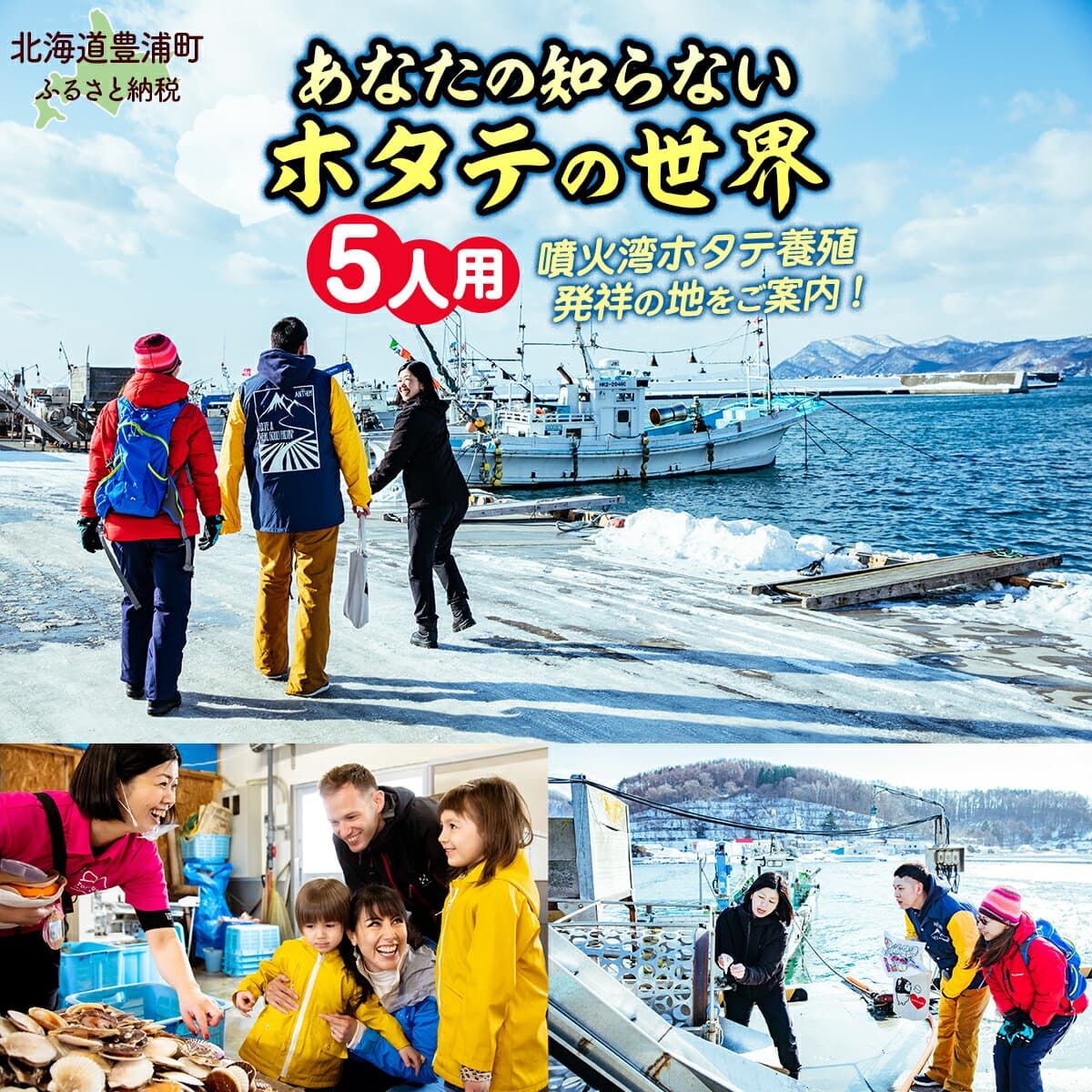【ふるさと納税】 あなたの知らないホタテの世界（5人用） 【 ふるさと納税 人気 おすすめ ランキング 体験 イベント ホタテ 見学 養殖 漁師 5人 北海道 豊浦町 送料無料 】 TYUL017