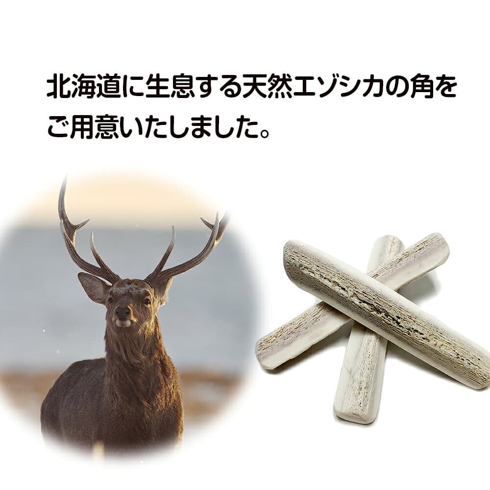 【ふるさと納税】鹿の角 エゾシカ 犬のおもちゃ 『鹿角さん』 大型犬用　半割り　2本セット犬 ペット おもちゃ 鹿角 エゾシカ ドッグガム 北海道 北海道ふるさと納税 白老 ふるさと納税 北海道 thumbnail 2