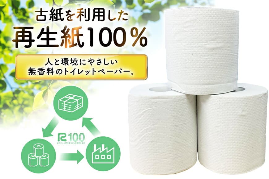 【ふるさと納税】 【選べる配送月】 しろくま トイレットペーパー ダブル 96ロール (12R×8パック) [郷古紙店 宮城県 気仙沼市 20565068] ペーパー 再生紙100% エンボス加工 ミシン目 家庭用 日用品 長期保存 備蓄品 防災用品 リサイクル 無香料 無臭 thumbnail 2