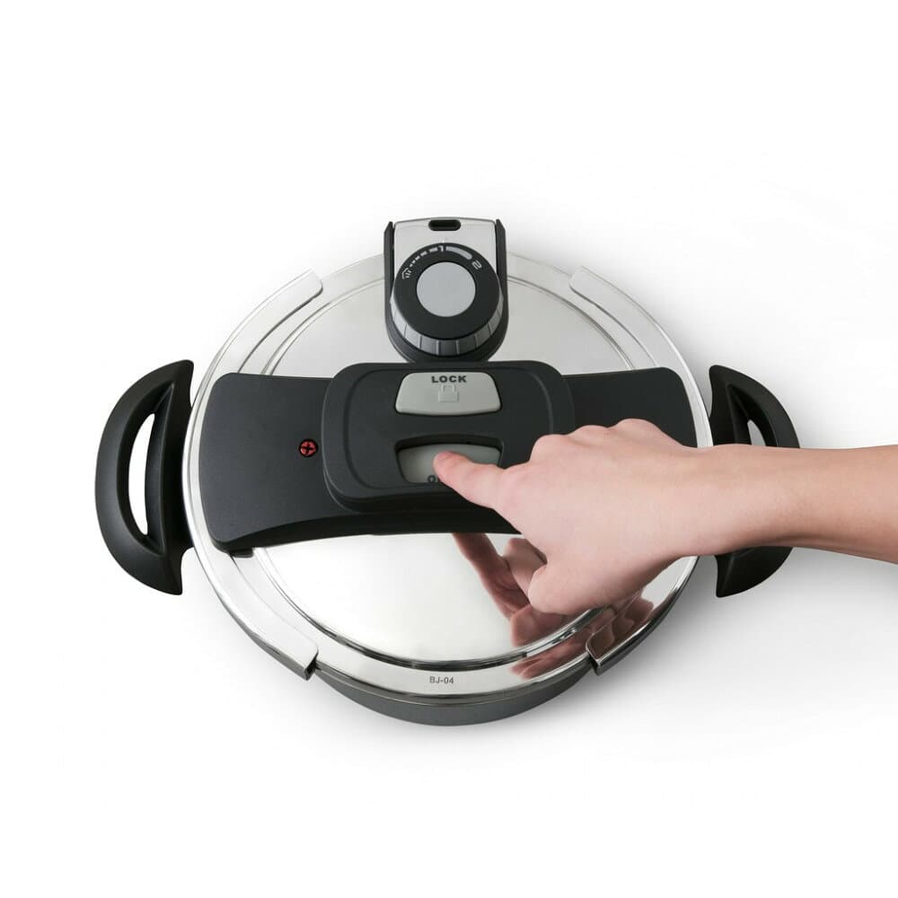 【ふるさと納税】鍋 圧力鍋 両手圧力鍋 4L アイリスオーヤマ キッチン用品 IH ガス火 4点セットステンレス シルバー RAN-4L thumbnail 2