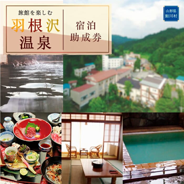 【ふるさと納税】美人の湯　羽根沢温泉　宿泊助成券　＜加登屋旅館　他、羽根沢温泉で使えます＞