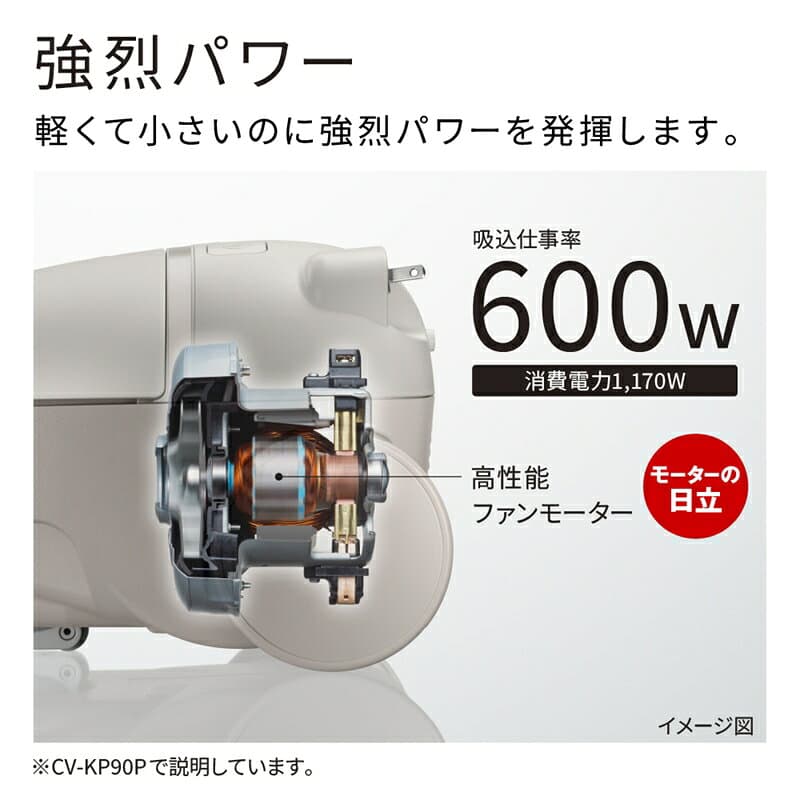 【ふるさと納税】【紙パック式】掃除機CV-KV70P (H)【コード式 紙パック 掃除機 HITACHI 日立 家電 茨城県 日立市 】 thumbnail 2