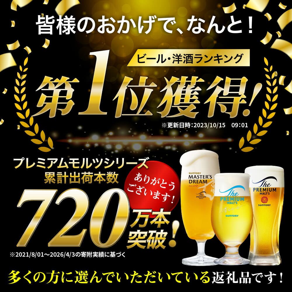 【ふるさと納税】高評価 ビール ザ・プレミアムモルツ 香るエール 350ml 500ml ( 選べる 1箱 2箱 / 単品 定期便 ) 12本 12缶 24本 24缶 48本 48缶 プレモル 缶ビール 生ビール サントリー お酒 酒 アルコール ギフト 贈答 人気 お取り寄せ 送料無料 群馬県 千代田町 thumbnail 3