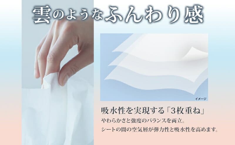 【ふるさと納税】新保湿ティッシュ 絹雲 ボックスティッシュ 130組( 3枚重ね ) ×15箱 河野製紙 ティッシュ BOX 箱ティッシュ ちり紙 やわらかい 保湿 まとめ買い 備蓄 日用品 常備品 ストック 消耗品 大容量 防災 日本製 ギフト 埼玉県 蓮田市 thumbnail 3