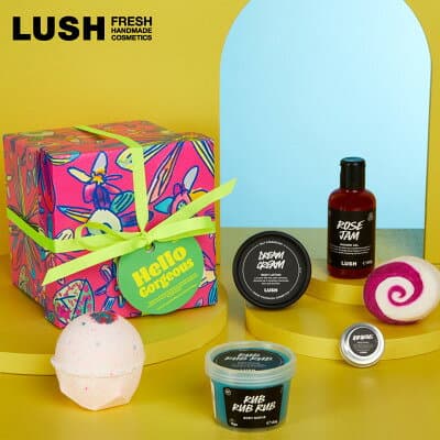 【ふるさと納税】LUSH ラッシュ ハロー ゴージャス ギフトセット_ LUSH ラッシュ バスグッズ バスボム シャワージェル ボディスクラブ ボディローション 保湿クリーム バスアイテム セット 美容 コスメ ボディケア 贈答 ギフト プレゼント 神奈川県 送料無料 【1550092】