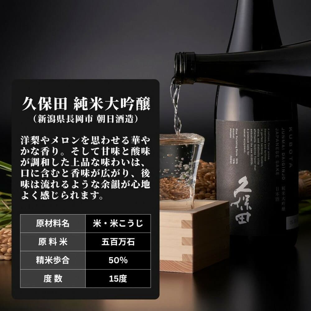 【ふるさと納税】【新潟銘酒堪能セット（化粧箱無）】久保田 純米大吟醸・越乃寒梅 灑 (720ml) thumbnail 2