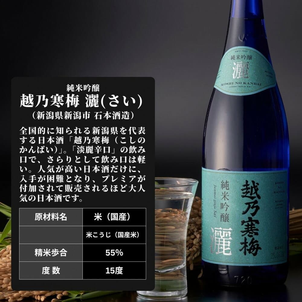 【ふるさと納税】【新潟銘酒堪能セット（化粧箱無）】久保田 純米大吟醸・越乃寒梅 灑 (720ml) thumbnail 3