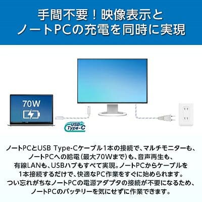 【ふるさと納税】【国内生産】EIZO USB-C入出力搭載 24.1型 FlexScan EV2495 ブラック_ 液晶 液晶モニター パソコン pcモニター ゲーミングモニター USB Type-C デイジーチェーン【1316554】 thumbnail 2