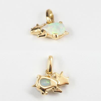 【ふるさと納税】【山梨県】【ジュエリー】K18 Triceratops/トリケラトプス ペンダント【配送不可地域：離島・沖縄県】【1452853】 thumbnail 2