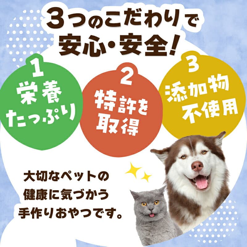 【ふるさと納税】 【高評価★5.0】 犬 猫 おやつ 無添加 国産 特許取得 ドライフード ペットフード キャットフード 乾燥タイプ マグロ 鮪 アシタバ 明日葉 k019-002 thumbnail 3
