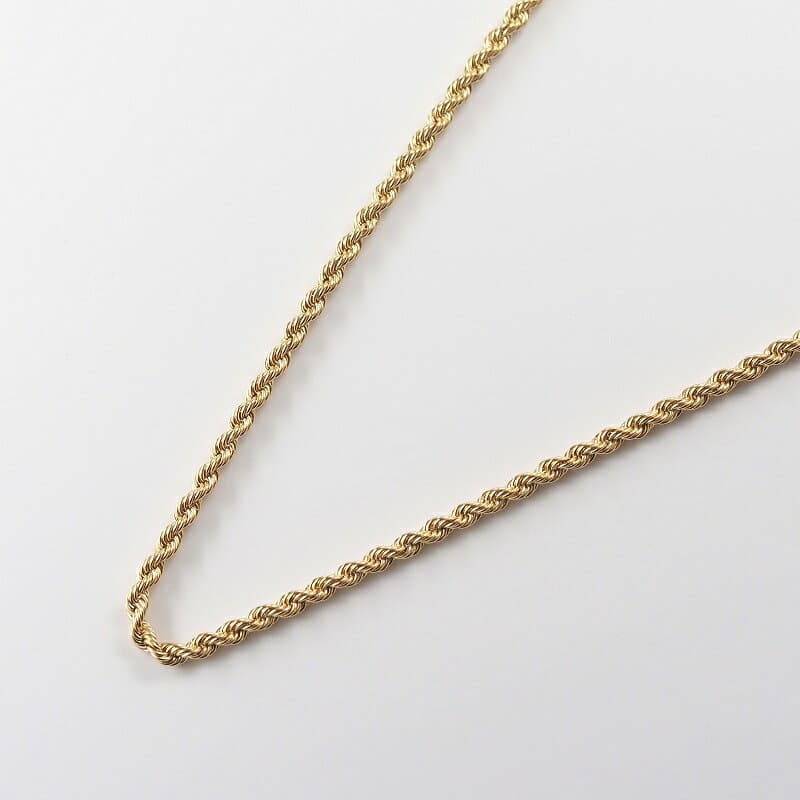 【ふるさと納税】＜ 甲府ジュエリー ＞ ネックレス ペンダント ジュエリー アクセサリー レディース メンズ K18 18金 ロープ rope チェーン 太め 50cm ギフト プレゼント 誕生日 ショッパー付 ジュエリーケース付 保証書付 k107-130 thumbnail 2