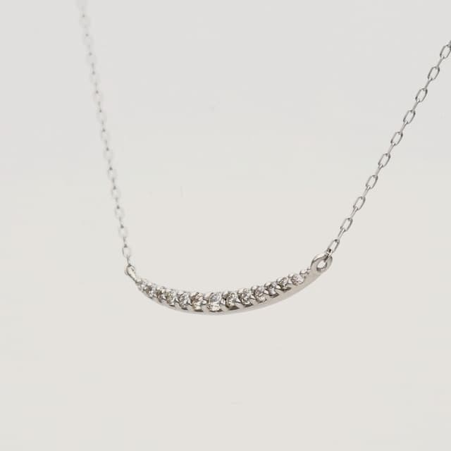 【ふるさと納税】＜ 甲府ジュエリー ＞ ネックレス ペンダント ジュエリー アクセサリー レディース ダイアモンド 0.12ct プラチナ PT900 PT850 三日月 ジュエリーケース付 保証書付 k187-058 thumbnail 3