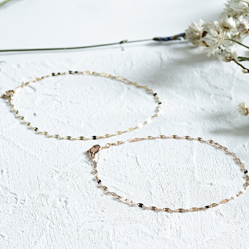 【ふるさと納税】＜ 甲府ジュエリー ＞ ブレスレット ジュエリー レディース アクセサリー K10 イエローゴールド PG ピンクゴールド ギフト プレゼント ラッピング ジュエリーケース付 保証書付 k228-086 thumbnail 2
