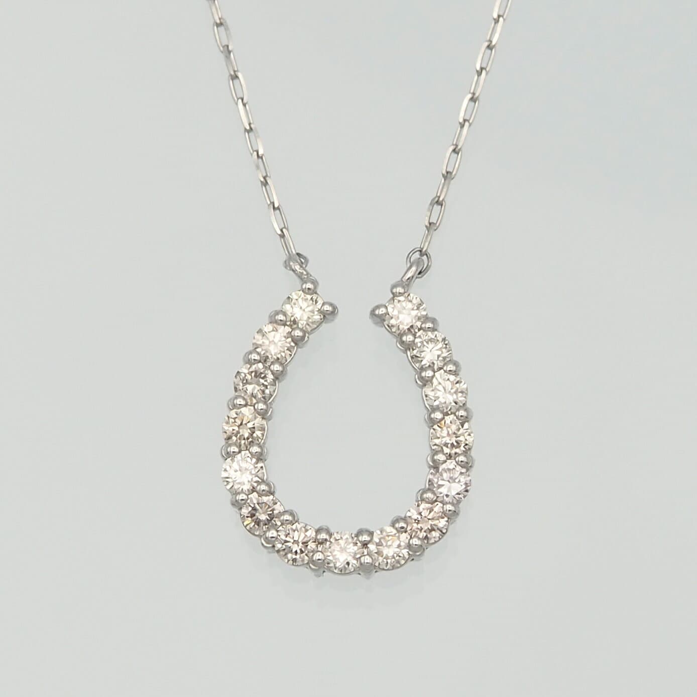 【ふるさと納税】0.20ct ダイヤモンド 馬蹄型ペンダントネックレス 選べるカラー ふるさと納税 ネックレス ペンダント ジュエリー 昭和町 山梨県 送料無料 SWBT002 thumbnail 3