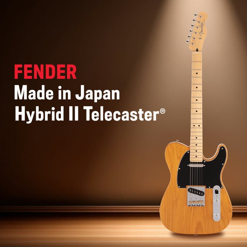 【ふるさと納税】FENDER MADE IN JAPAN HYBRID II TELECASTER(R)_ ギター テレキャスター フェンダー エレキギター エレキ FENDER TELECASTER ダイナ楽器 楽器 弦楽器 音楽 演奏 日本製 長野県 茅野市 送料無料 【1469183】