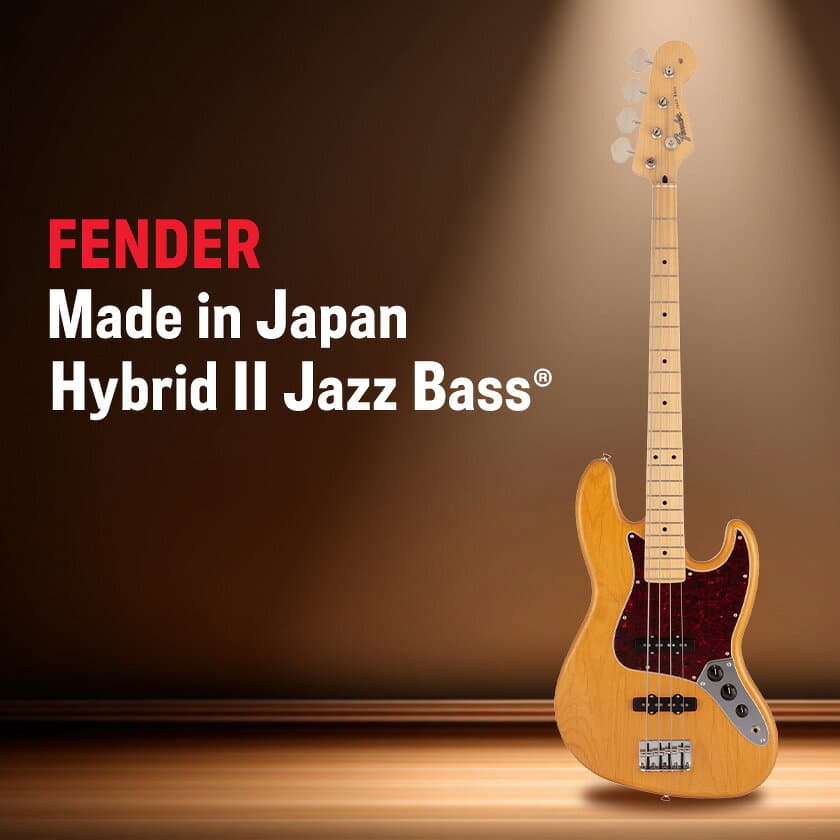 【ふるさと納税】FENDER MADE IN JAPAN HYBRID II JAZZ BASS(R)_ ベース フェンダー JAZZ BASS Bass ジャズベース エレキ FENDER ダイナ楽器 楽器 弦楽器 音楽 演奏 日本製 長野県 茅野市 送料無料 【1469222】