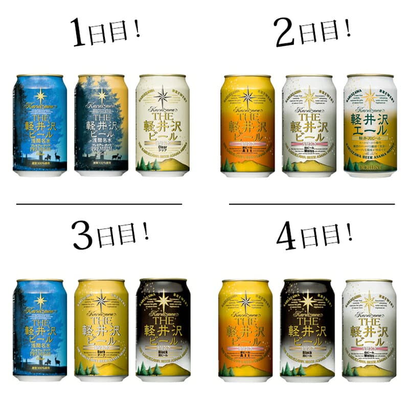 【ふるさと納税】 THE軽井沢ビール 350ml 8種 24本 飲み比べ セット クラフトビール 地ビール | 選べるお届け回数 詰め合わせ 缶 軽井沢ブルワリー プレミアムビール アウトドア キャンプ BBQ ギフト プレゼント 贈り物 贈答 長野県 佐久市 送料無料 定期便 thumbnail 3