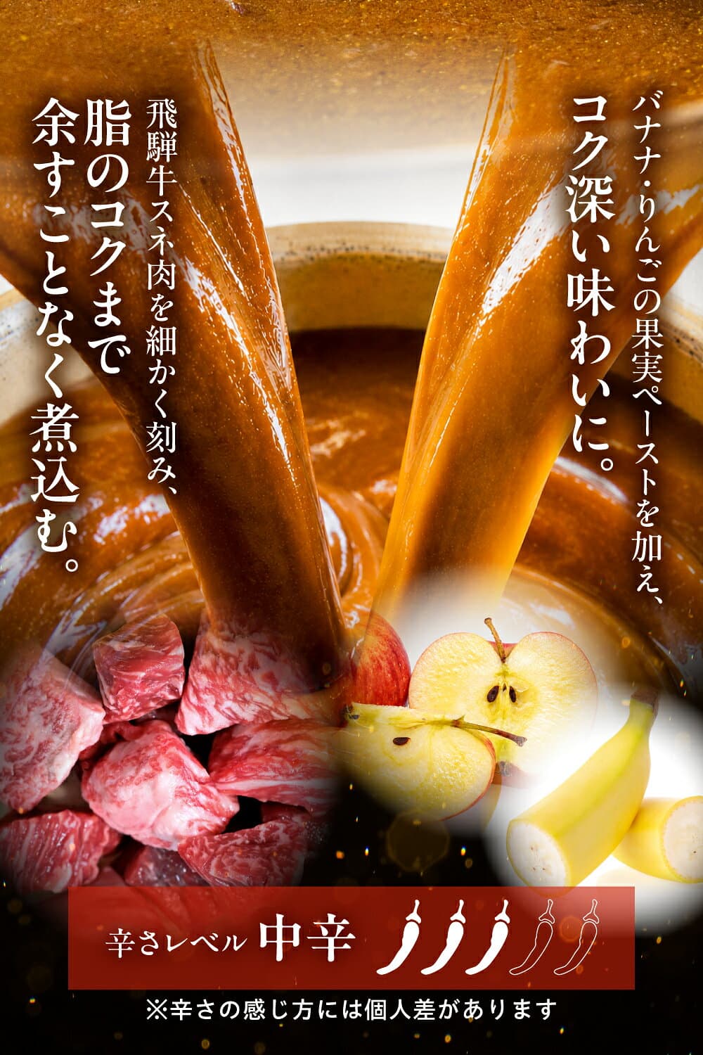 【ふるさと納税】訳あり 飛騨牛カレー (5袋、12袋、25袋、40袋) | 常温配送 10,000円 訳あり 簡易包装 飛騨牛 肉 牛 カレー ビーフカレー レトルトカレー レトルト 惣菜 ご当地カレー 人気 時短 即席 備蓄 常温保存 常備食 ランキング 便利 飛騨高山 ふるさと清見 DC006VP thumbnail 3