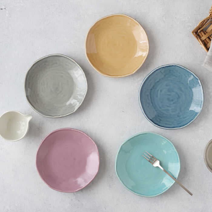 【ふるさと納税】 east table 中皿 15cm 5色セット Nuan 美濃焼【EAST table】食器 皿 プレート [MBS010] thumbnail 2