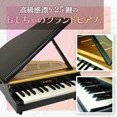 【ふるさと納税】【ピアノ】カワイのミニグランドピアノ(黒)1191_ ピアノ ミニ グランドピアノ ぴあの piano 黒 カワイ KAWAI 河合楽器 楽器 おもちゃ 玩具 インテリア 習い事 趣味 子供 こども 音楽 演奏 静岡県 磐田市 ギフト プレゼント 【1510036】 thumbnail 2