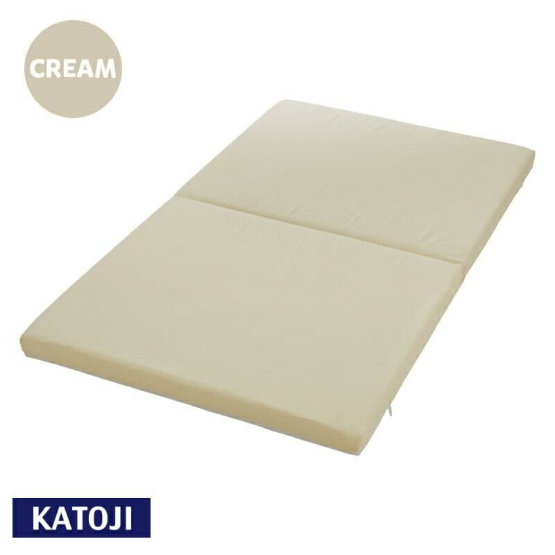 【ふるさと納税】カトージ 固わた敷布団 レギュラー（クリーム）｜カトージ KATOJI ブランド 子育て ベビー用品 赤ちゃん 子ども 子供 お昼寝 かわいい ベビー ベビー布団 敷布団 ベビーベッド 2つ折り 通気性 洗える