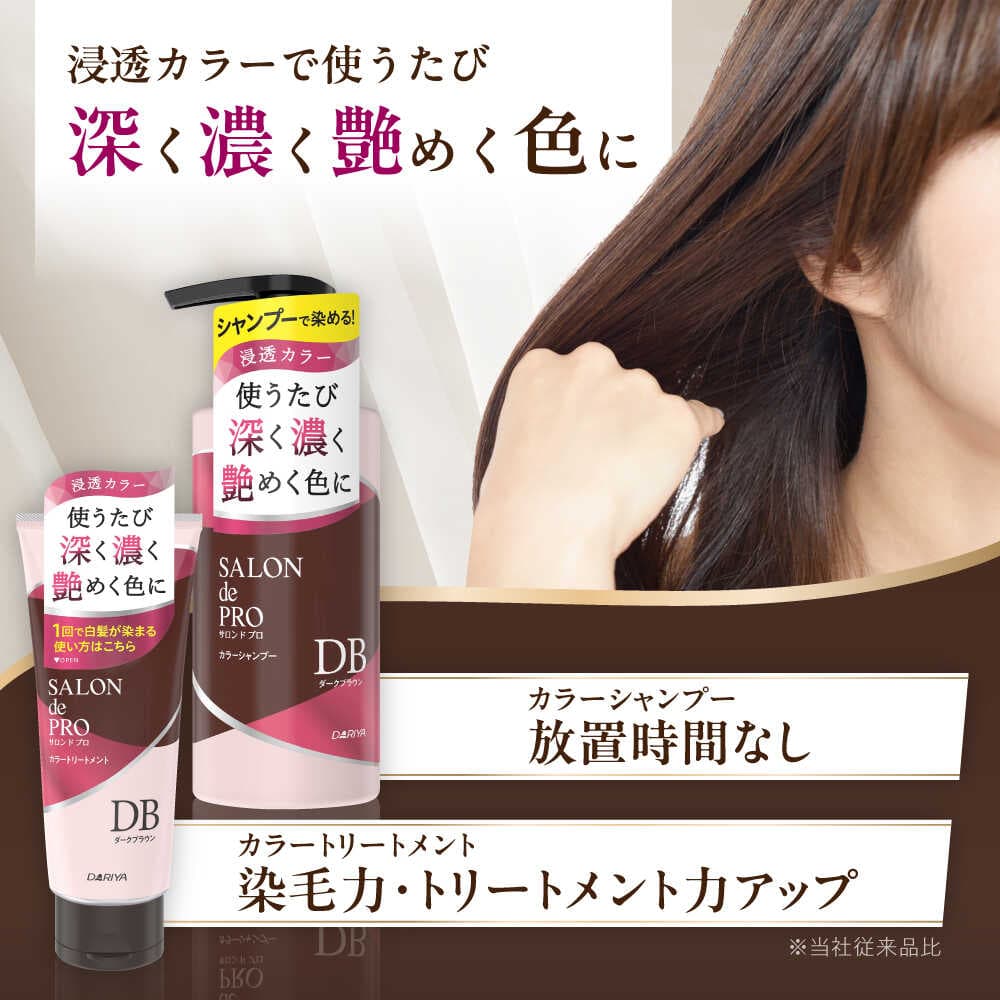 【ふるさと納税】【選べるカラー】 ダリヤ サロンドプロ カラーシャンプー・トリートメント 各3個セット＜ナチュラルブラウン/ダークブラウン/アッシュブラウン/ローズブラウン＞ / 稲沢市 / 日興商事株式会社[BMBK005] thumbnail 2