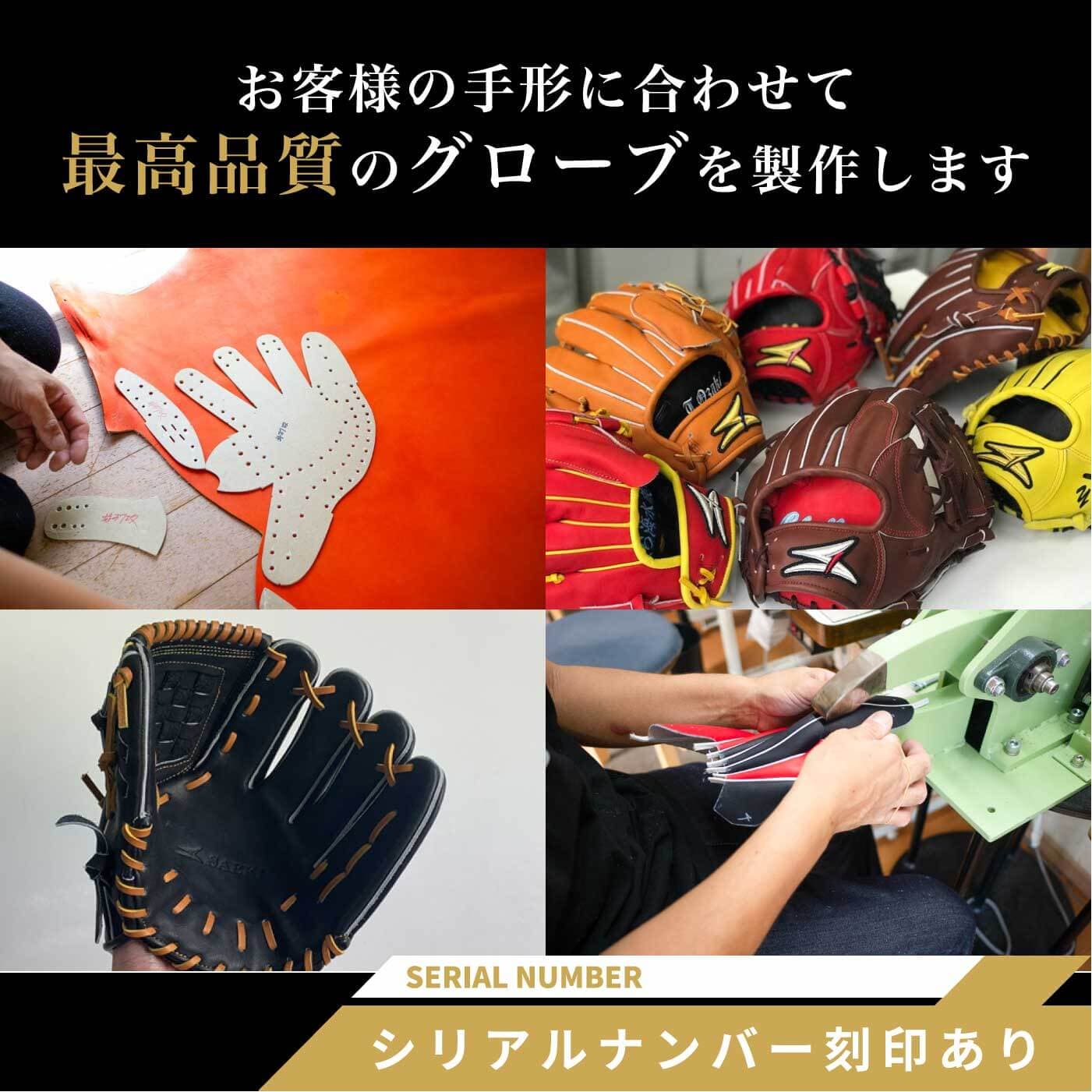 【ふるさと納税】SAEKI 軟式用オーダーグローブ | 野球 ソフトボール 軟式 職人 グローブ グラブ オーダーメイド 投手 外野手 内野手 ジュニア キッズ thumbnail 2