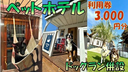 【ふるさと納税】ペットホテル利用券【ペットのおうちタケガワ】