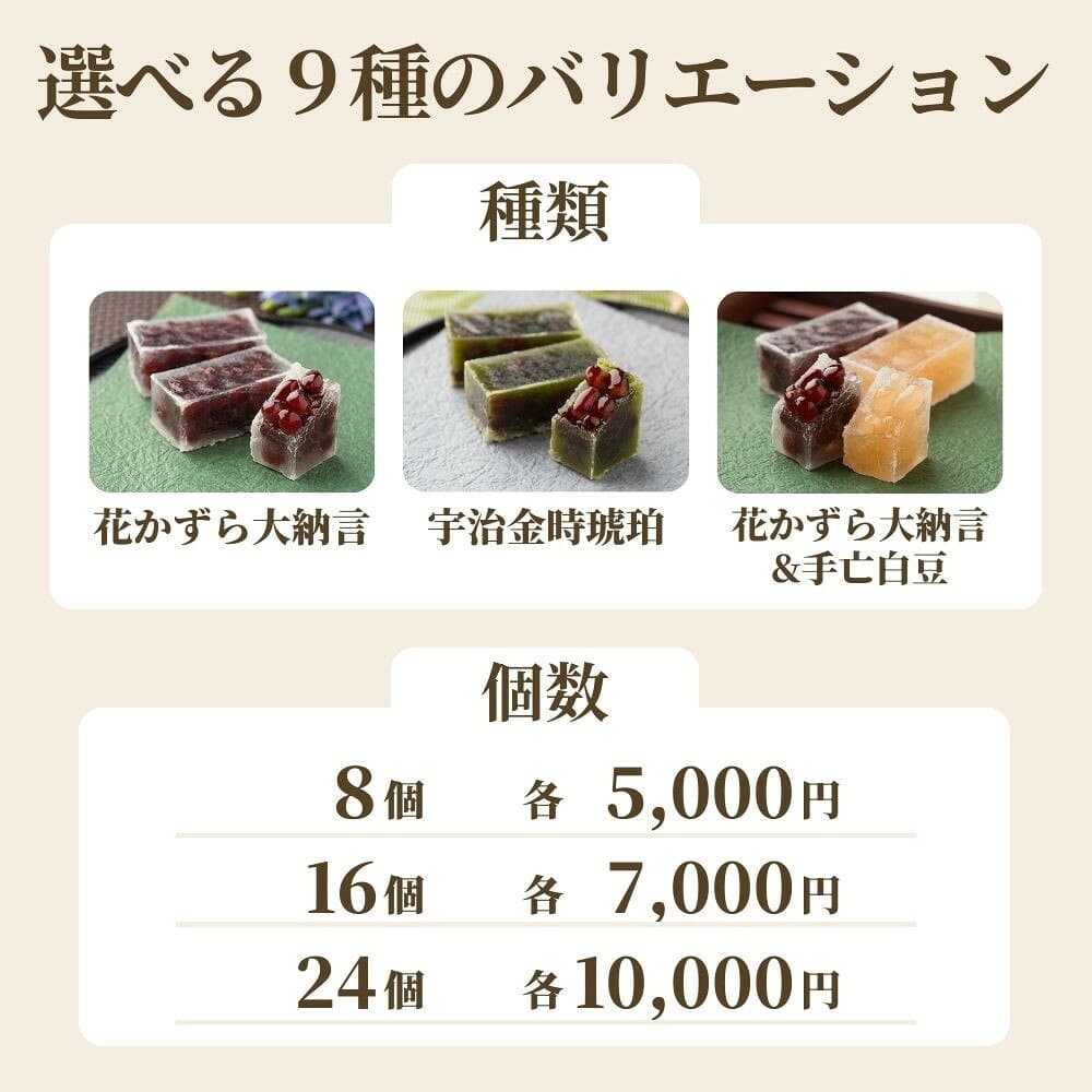 【ふるさと納税】【京菓子司 都】京の琥珀糖 3種から選べる 8個～24個セット｜京都 伝統和菓子 スイーツ レビュー高評価 人気セット［京都 琥珀糖 宇治金時 大納言 白豆 おすすめ お菓子 和菓子 ギフト プレゼント 贈答 お取り寄せ 送料無料］ thumbnail 2