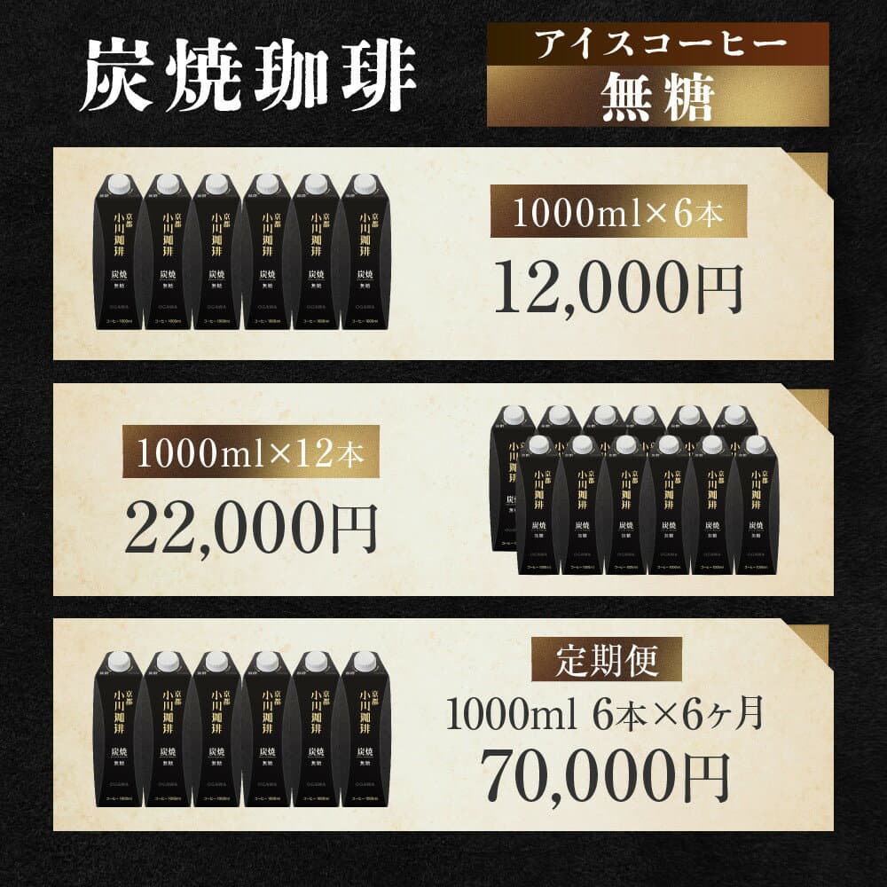 【ふるさと納税】【小川珈琲】アイスコーヒー｜京都 珈琲ブランド 有名店 レビュー高評価 大人気 [ 7種から選べる 195ml/1000ml 炭焼珈琲/有機珈琲 無糖/加糖 アイス リキッド おすすめ 飲料 ギフト プレゼント お取り寄せ 通販 送料無料 ］ thumbnail 2