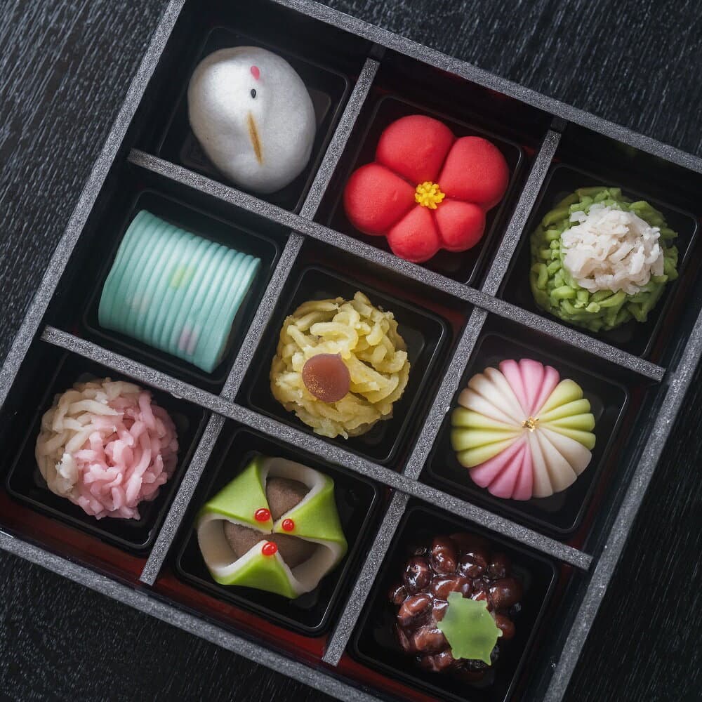 【ふるさと納税】和菓子 12月発送 お正月を彩る 上生菓子 京菓子 おせち【2026年12月～発送】京都府「現代の名工」あずきの里謹製【JO-9】 ｜ 正月 新春 お祝い 贈答 進物 お菓子 ギフト