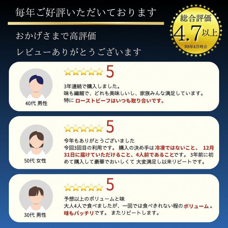 【ふるさと納税】おせち 2027 冷蔵 4人前 53品目 京都 亀岡市 三千院の里 和風 四段重 4段重 解凍不要 亀岡牛 あわび 人気 有名 高級 お節 御節 おせち料理 ふるさと納税おせち 年内発送 12/31配送 送料無料 ☆事業者アワード グランプリ受賞（ランキング 総合1位） thumbnail 3