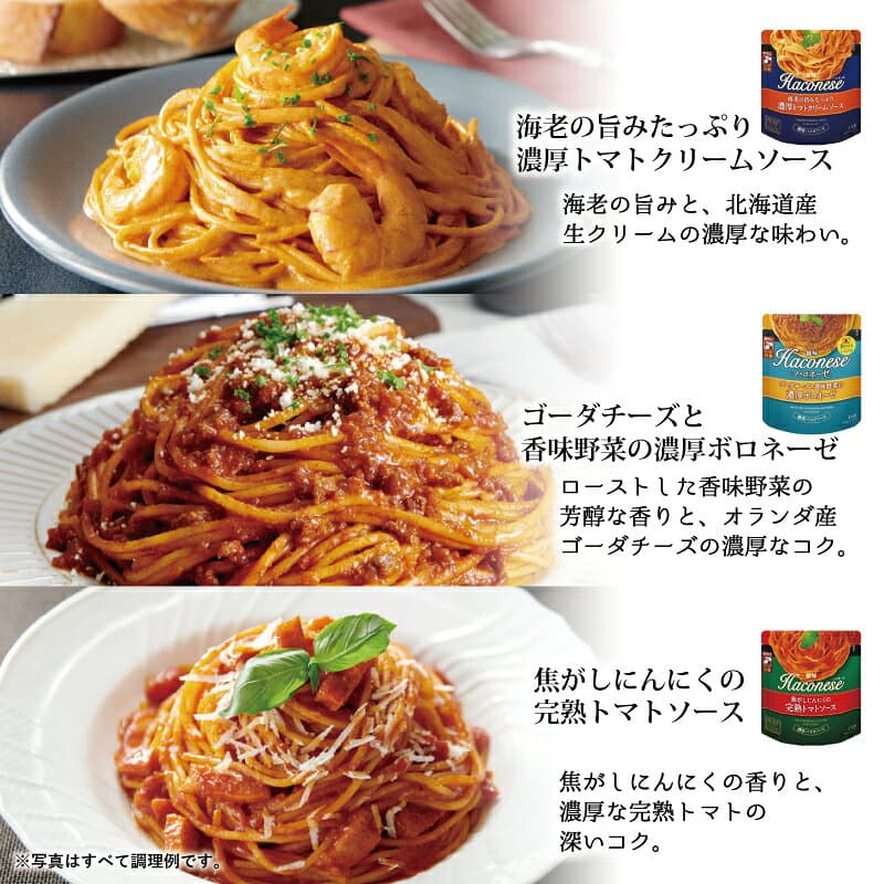【ふるさと納税】 創味 ハコネーゼ 選べる 10個 14個 詰め合わせ セット 【 パスタソース 食べ比べ スパゲッティ パスタ ソース レトルト レトルト食品 小分け 個包装 簡単調理 レンジ 長期保存 常温 惣菜 お惣菜 贅沢 人気 ランキング 京丹波町 京都 】 thumbnail 3