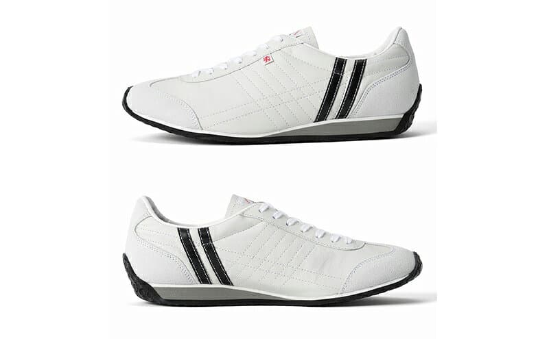 【ふるさと納税】スニーカー PATRICK IRIS WH/BK 23501 シューズ 靴 レザースニーカー ドライビングシューズ メンズ レディース 本革 日本製 カンガルーレザー 22.5-28cm thumbnail 3