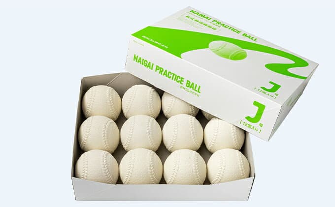 【ふるさと納税】ボール 野球ボール 1ダース 12個入り 軟式 J号 プラクティスボール 練習用 練習 軟式ボール 軟式野球ボール 公認球 スポーツ スポーツ用品 野球用品 天然ゴム 運動 日本製 兵庫明石 小学生 内外ゴム 兵庫県明石市 thumbnail 2