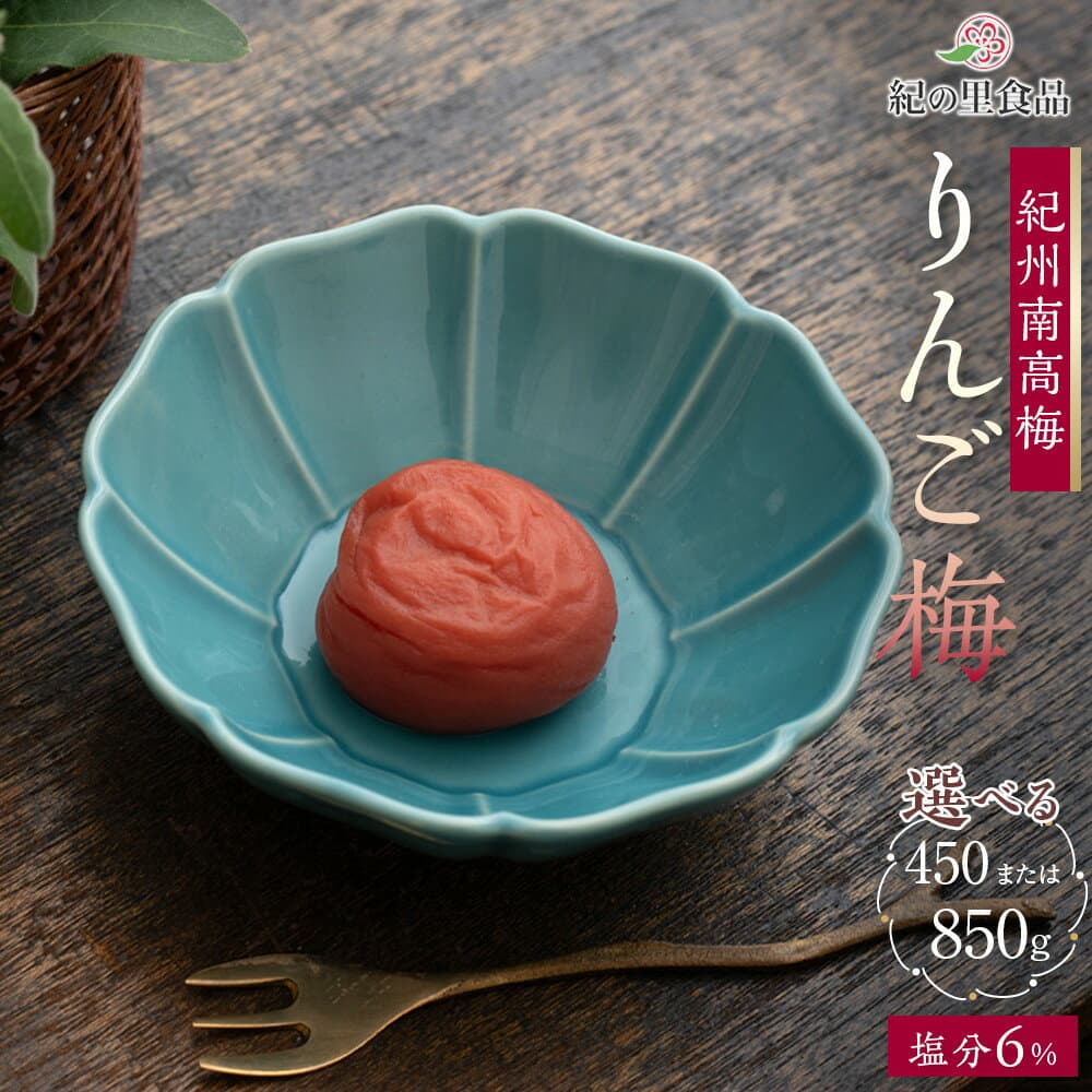 【ふるさと納税】【選べる容量】紀州南高梅 りんご梅 450g～850g ［Kn19］ | 梅干 うめぼし 家庭用 梅 国産 食品 人気 梅干し 取り寄せ グルメ ご飯のお供 楽天ふるさと納税 和歌山県 高野町 和歌山県高野町 高野山